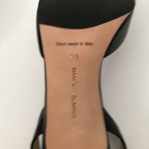 ✨SOLD✨ Manolo Blahnik Carolyne Slingback Leather Pumps - Picture 7 of 10